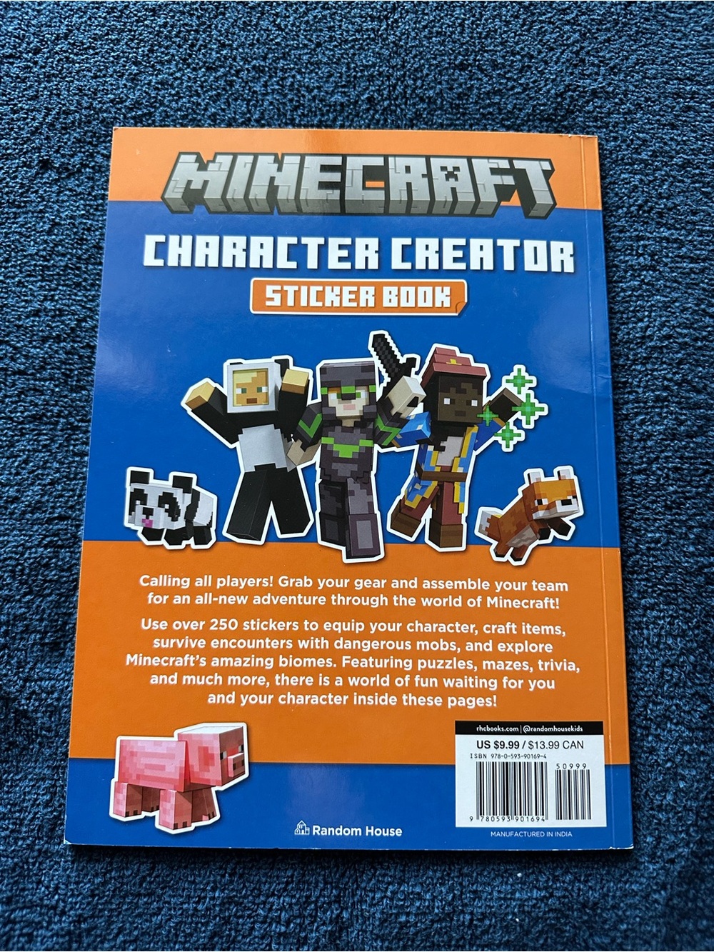Minecraft Character Creator Sticker Book - Blue - Picture 2 of 2